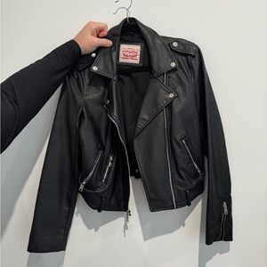 Faux leather jacket
